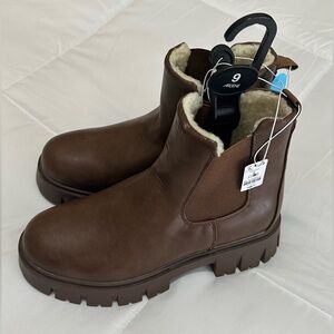 Brown Leather Ankle Boots